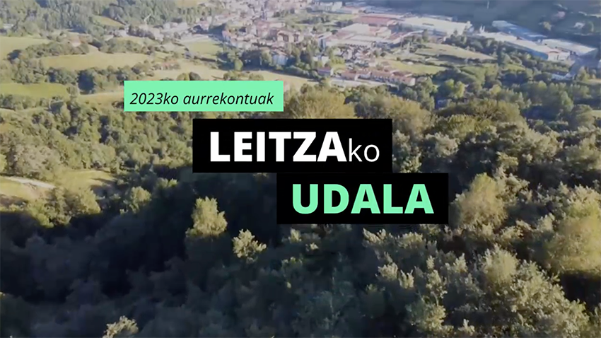 Bideo de los presupuestos 2023 para el Ayuntamiento de Leitza